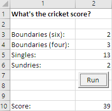 Sample output